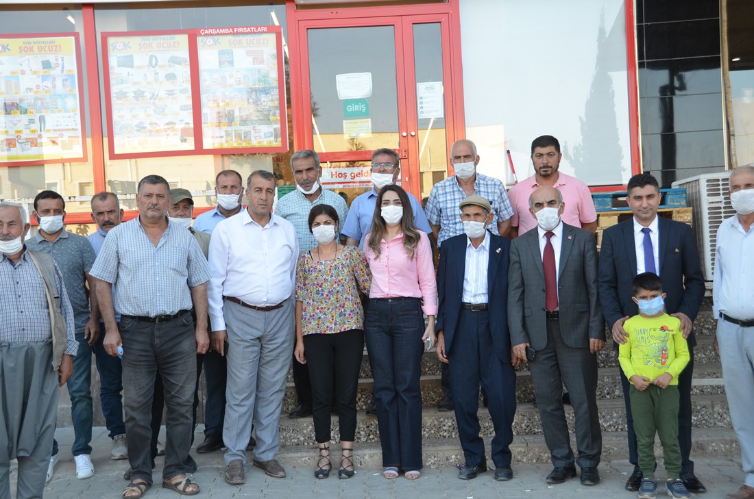 CHP PM ÜYESİ AYDINLIK VE BERABERİNDEKİ HEYET HALFETİ İLÇESİNDE