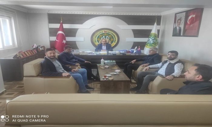 AK PARTİ AĞRI İL BAŞKAN VEKİLİ GÜNGÖR `DEN BAŞKAN SAMANCI `YA  ZİYARET