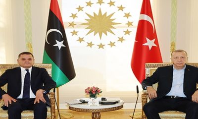 President Erdoğan meets with PM Dbeibeh of Libya