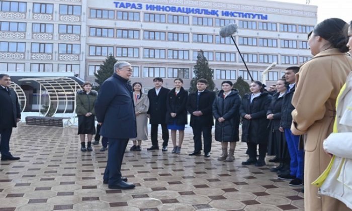 Мемлекет басшысы Тараз қаласындағы Студенттер үйіне барды