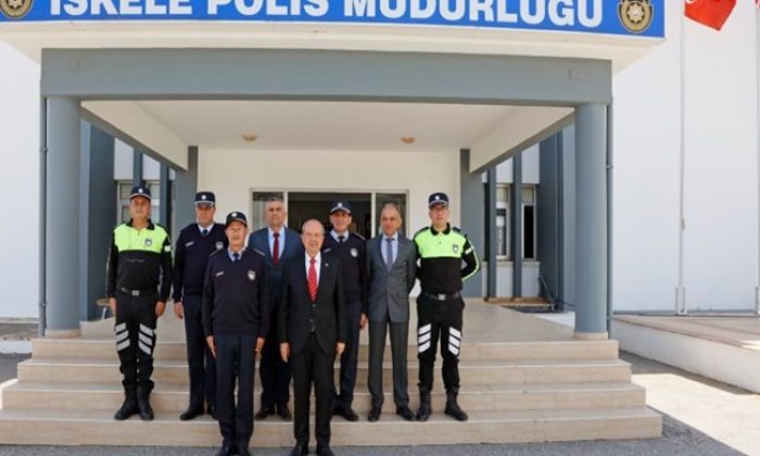 Cumhurbaşkanı Ersin Tatar, İskele Polis Müdürlüğü’nü ziyaret etti