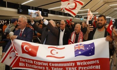 Cumhurbaşkanı Ersin Tatar Avustralya’ya vardı