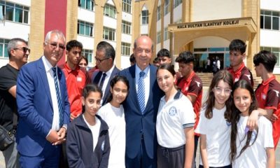 Cumhurbaşkanı Ersin Tatar, Hala Sultan İlahiyat Koleji’ni ziyaret etti