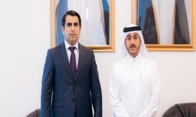 Büyükelçinin Katar Diplomatik Enstitüsü Rektörü ile görüşmesi
