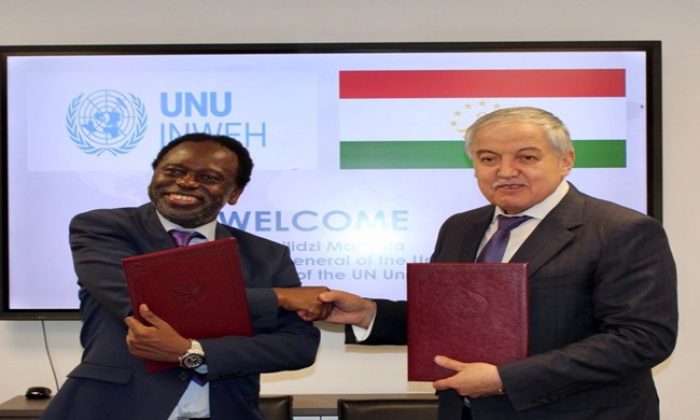 Signing ceremony of the Memorandum of Understanding between Tajikistan and the United Nations University